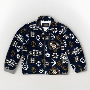 Pendleton Men’s Whidbey Zip Front Fleece Jacket Size: Large Highland Peak Blue